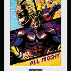 MY HERO ACADEMIA – ALL MIGHT PANELS – STAMPA IN CORNICE