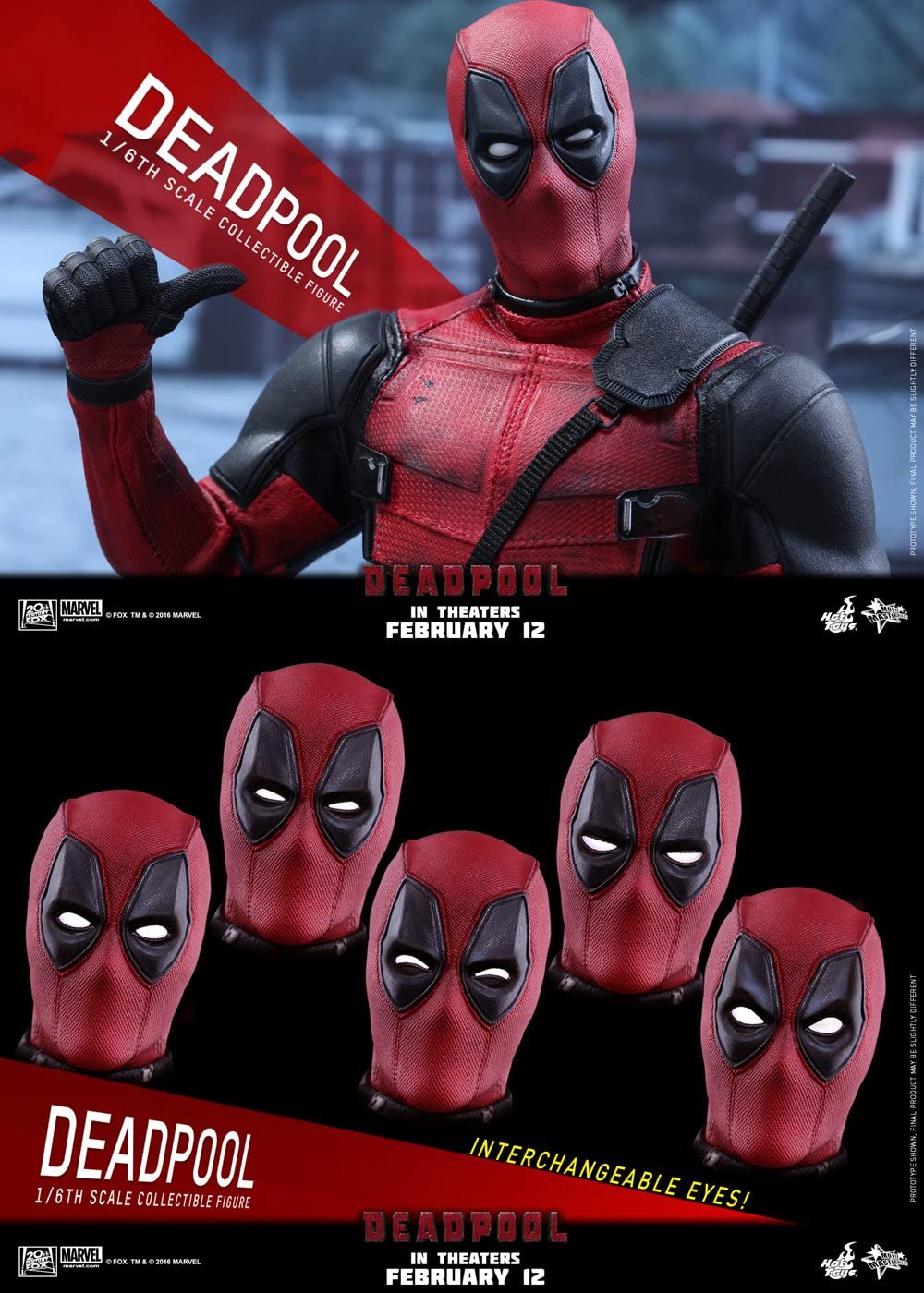 HOT TOYS DEADPOOL (MOVIE VERSION) - immagine 7