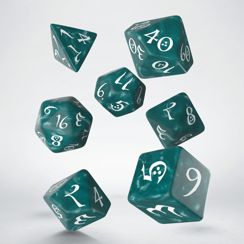 SET 7 DADI CLASSICI - STORMY WHITE - immagine 2