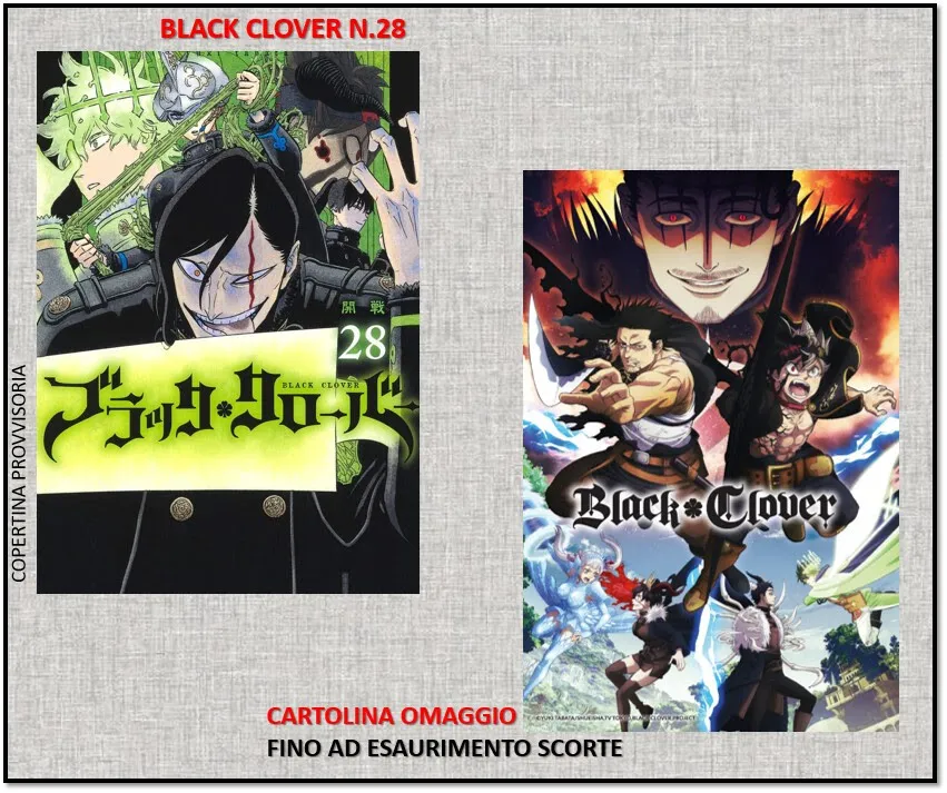 BLACK CLOVER 28 + CARTOLINA LIMITED EDITION - immagine 2