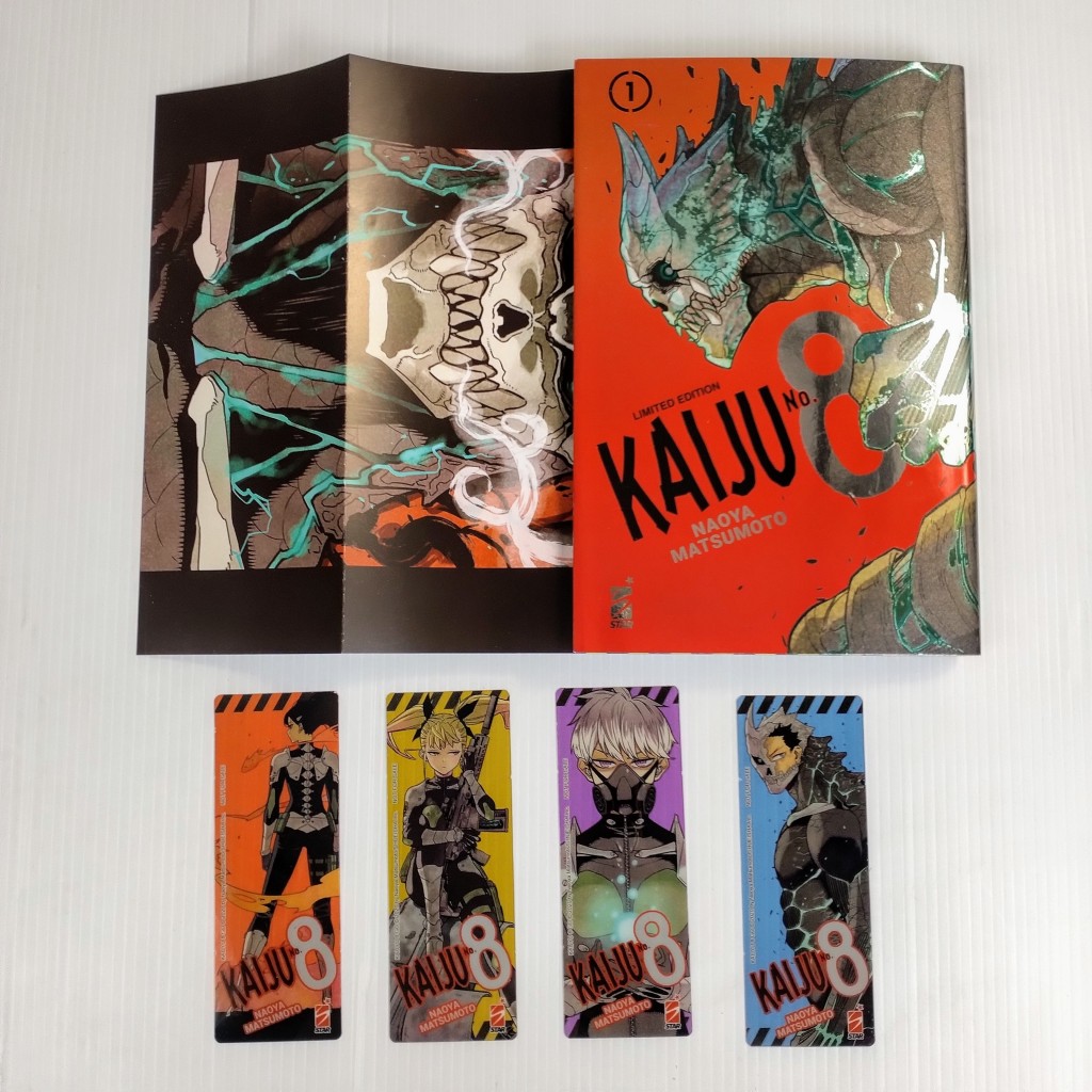KAIJU NO.8 VOL. 1 LIMITED EDITION CON SET DI SEGNALIBRI