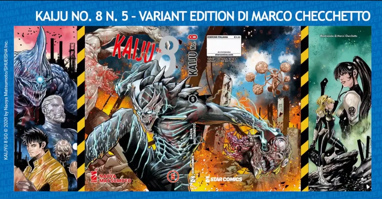 KAIJU NO.8 VOL. 5 VARIANT COVER DI MARCO CHECCHETTO - immagine 2