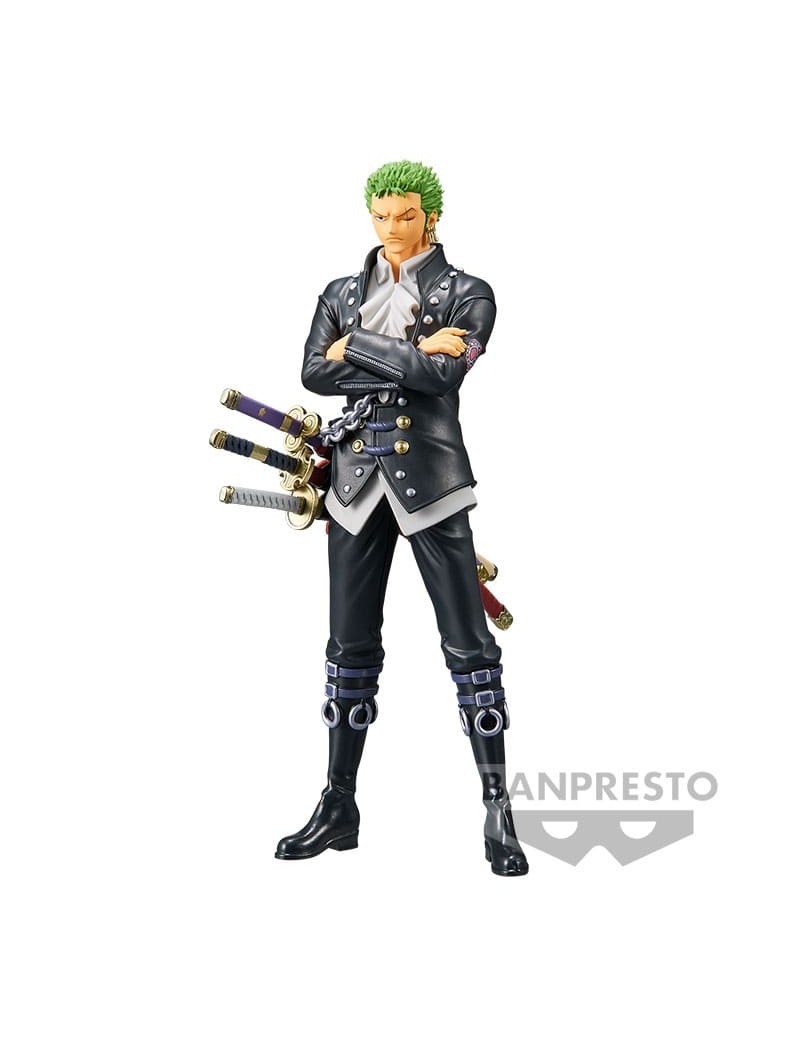 ONE PIECE - RORONOA ZORO - FILM RED THE GRANDLINE MEN - BANPRESTO FIGURE - immagine 4