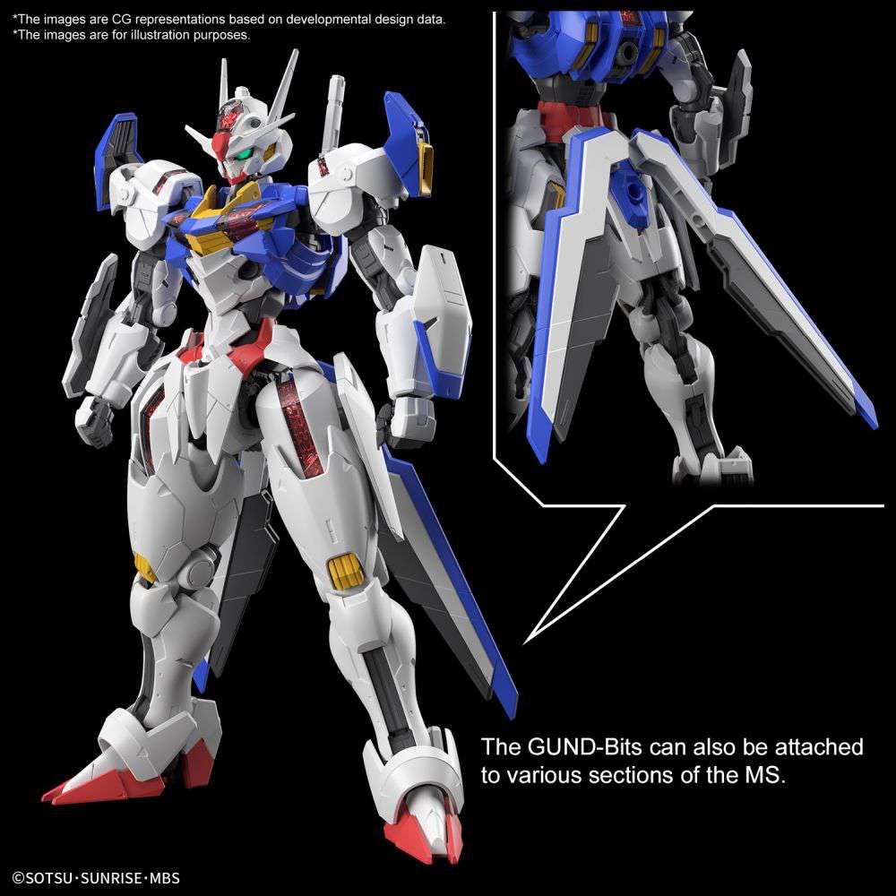 BANDAI MODEL KIT GUNPLA - FULL MECHANICS WITCH FROM MERCURY GUNDAM AERIAL 1/100 - immagine 8
