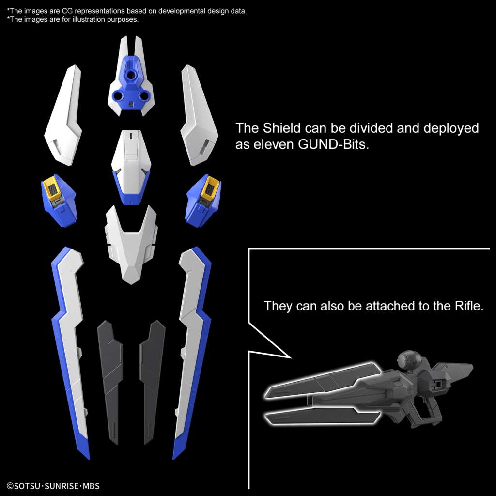 BANDAI MODEL KIT GUNPLA - FULL MECHANICS WITCH FROM MERCURY GUNDAM AERIAL 1/100 - immagine 7