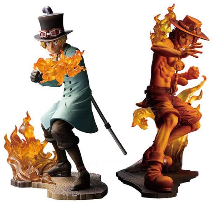 ONE PIECE STAMPEDE BROTHERHOOD III SABO & PORTGAS.D.ACE FIGURE SET DA 2 - immagine 2