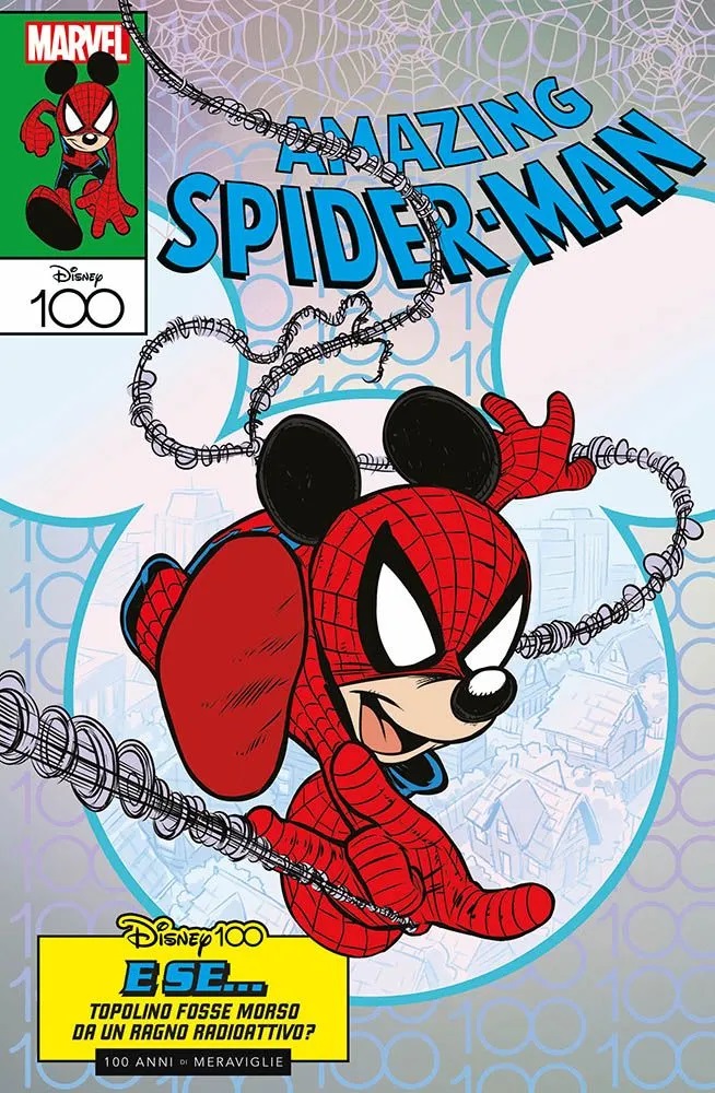 AMAZING SPIDER-MAN 28 VARIANT DISNEY 100 DI CLAUDIO SCIARRONE