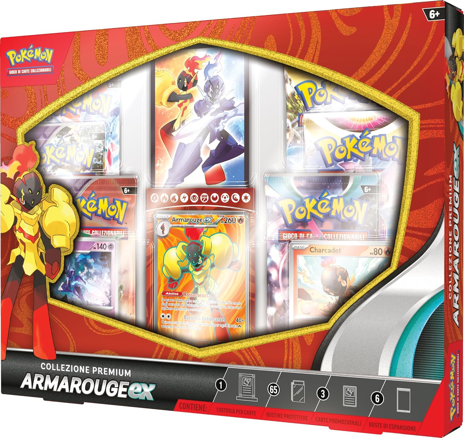 POKEMON - COLLEZIONE PREMIUM - ARMAROUGE-EX (ITA) - immagine 2