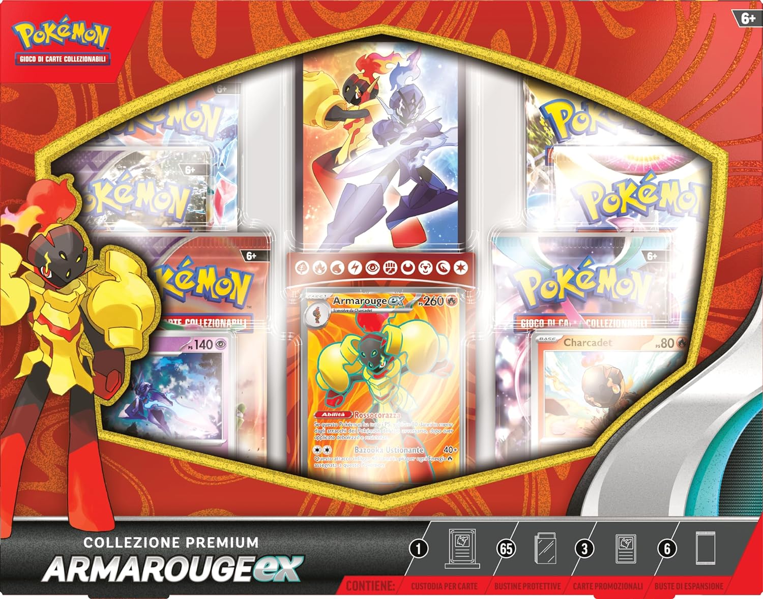 POKEMON - COLLEZIONE PREMIUM - ARMAROUGE-EX (ITA) - immagine 3