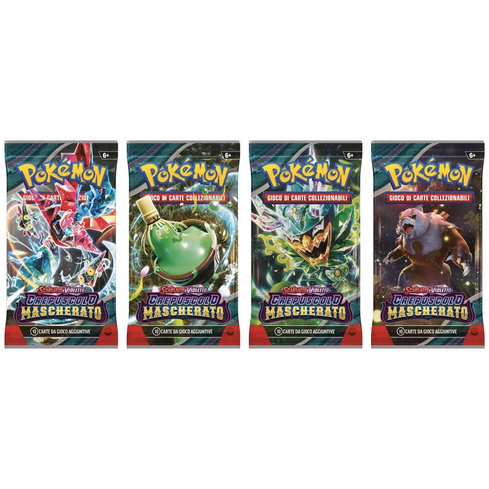 POKEMON - SCARLATTO E VIOLETTO CREPUSCOLO MASCHERATO BUSTA DA 10 CARTE (ITA) - immagine 2