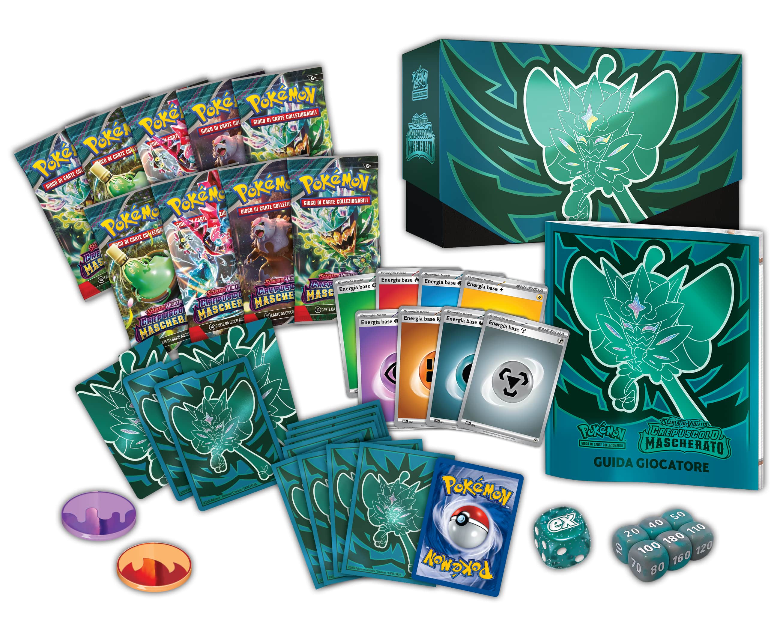 POKEMON - SCARLATTO E VIOLETTO CREPUSCOLO MASCHERATO - SET ALLENATORE FUORICLASSE - immagine 3