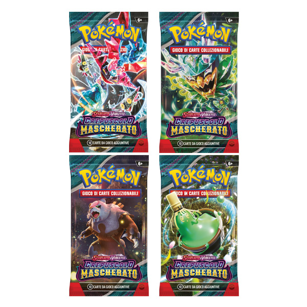 POKEMON - SCARLATTO E VIOLETTO CREPUSCOLO MASCHERATO BUSTA DA 10 CARTE (ITA) - immagine 3