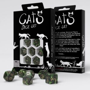 SET 7 DADI CATS DICE SET: PIXEL