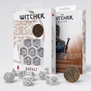 SET 7 DADI THE WITCHER: GERALT - THE WHITE WOLF