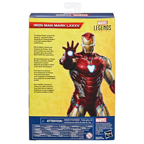 MARVEL LEGENDS SERIES - MARVEL CLASSIC - IRON MAN MARK LXXXV ACTION FIGURE - immagine 4