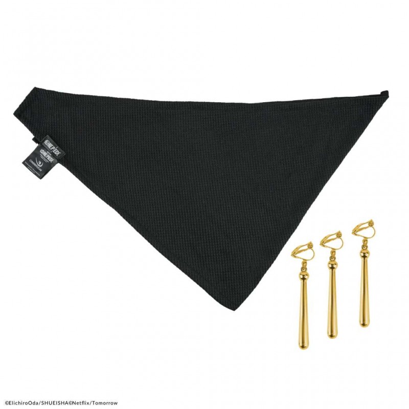 ONE PIECE - SET BANDANA E ORECCHINI DI ZORO CINEREPLICAS - immagine 3