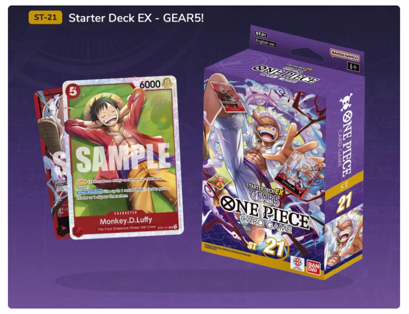 ONE PIECE CARD GAME - STARTER DECK EX GEAR 5 ST-21- INGLESE