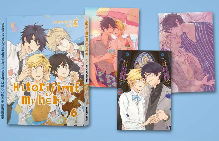 HITORIJIME MY HERO 6 - CON 3 CARTOLINE OMAGGIO