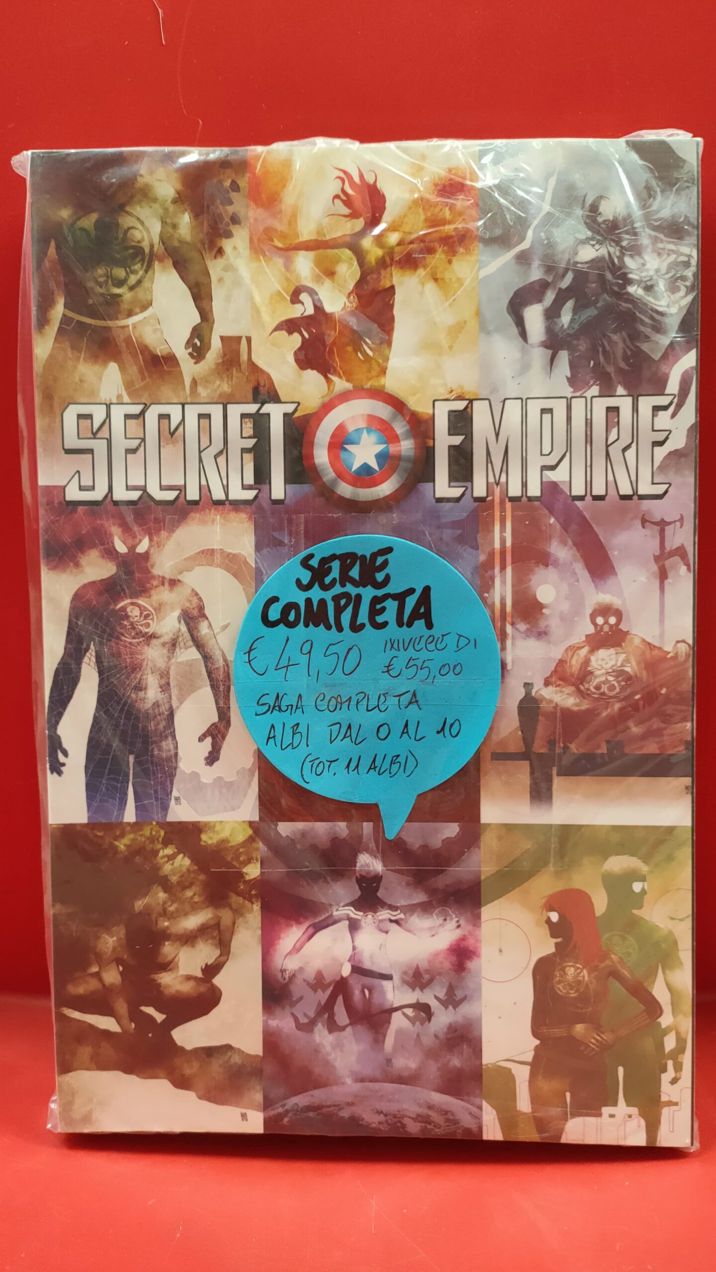 SECRET EMPIRE - PROMO PACK SERIE COMPLETA (0-10) VARIANT COVER