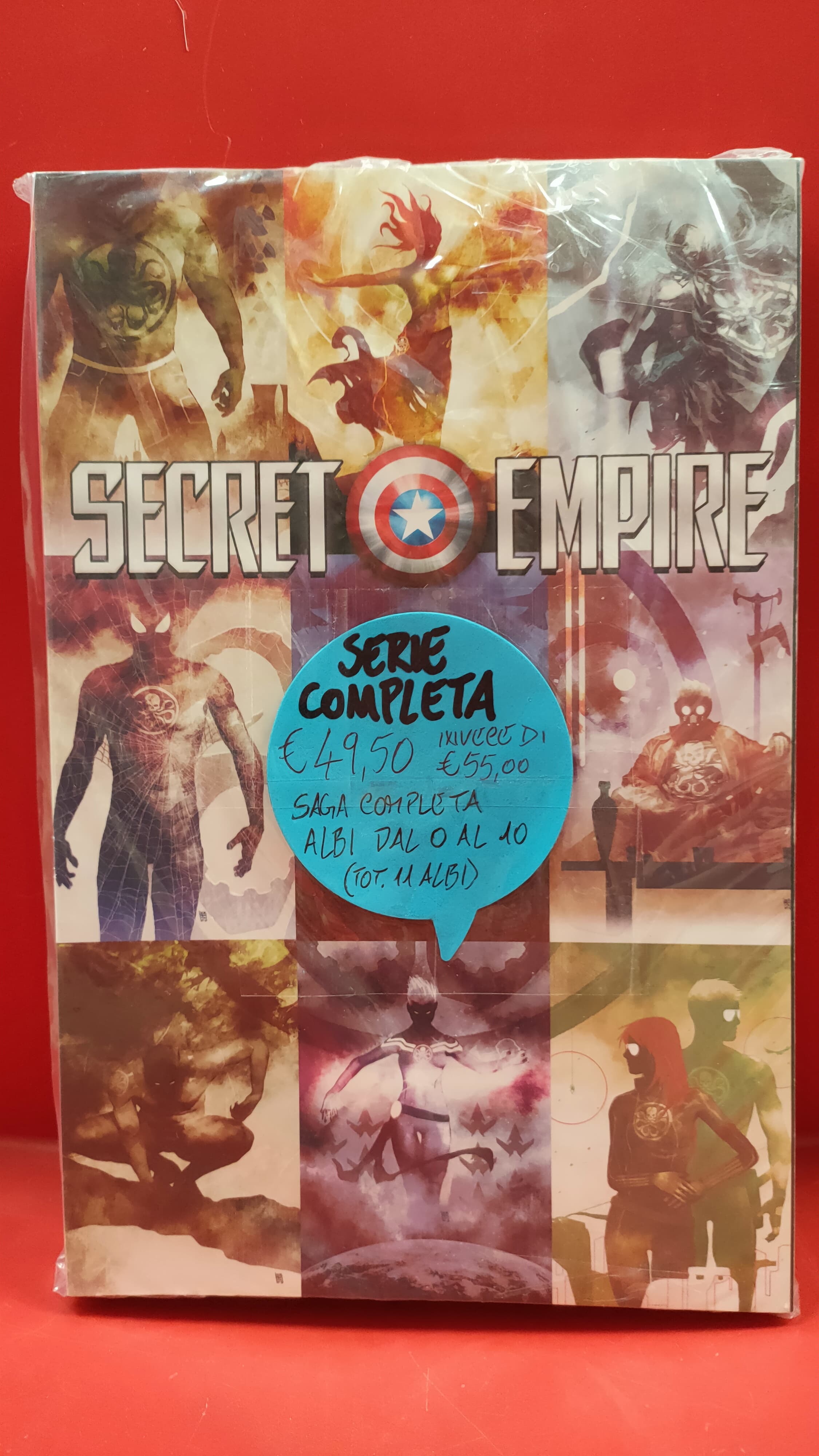 SECRET EMPIRE - PROMO PACK SERIE COMPLETA (0-10) VARIANT COVER