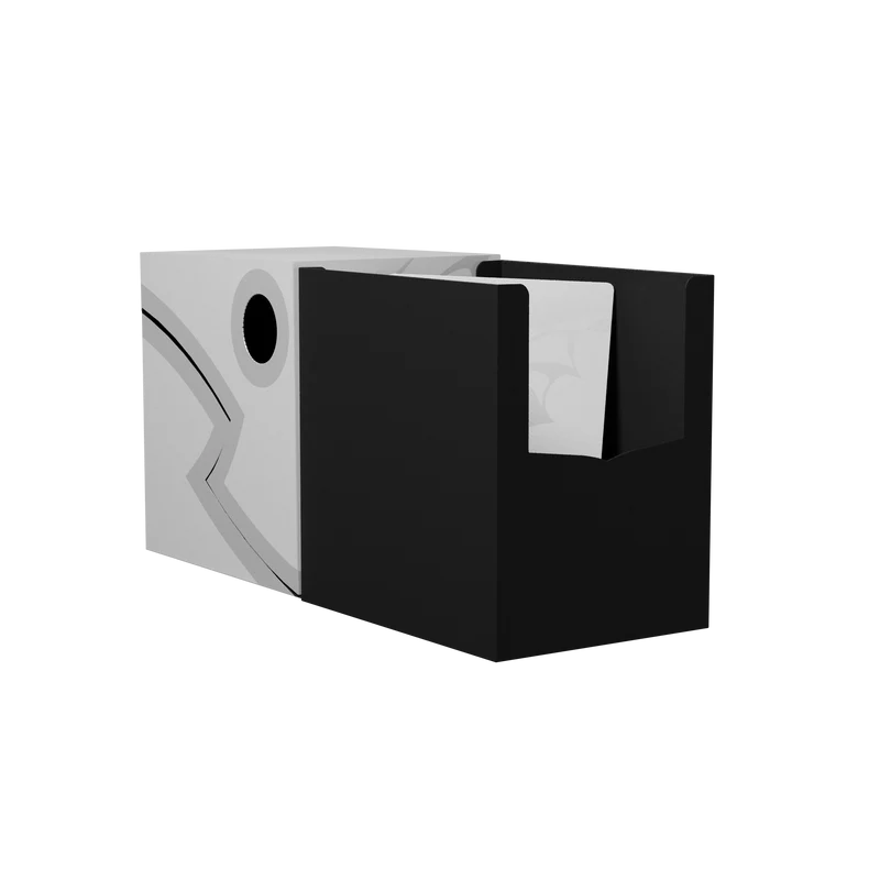DRAGON SHIELD - DOUBLE SHELL ASHEN WHITE/BLACK - PORTA MAZZO - immagine 5