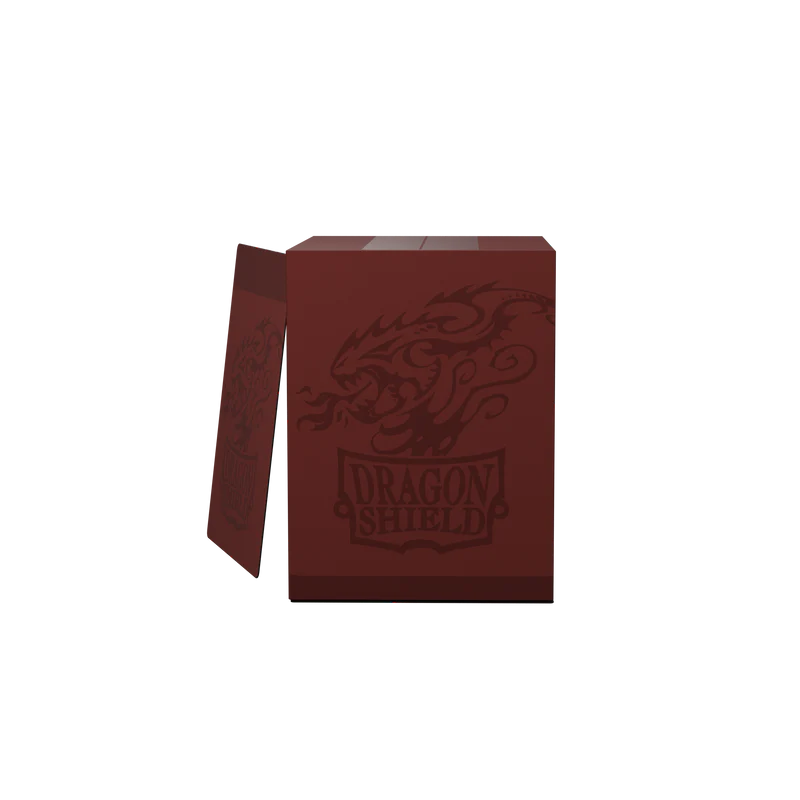 DRAGON SHIELD - DOUBLE SHELL BLOOD RED/BLACK - PORTA MAZZO - immagine 2