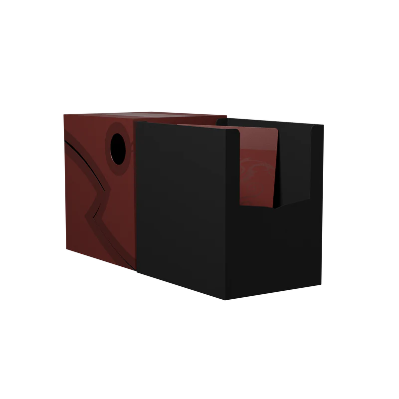 DRAGON SHIELD - DOUBLE SHELL BLOOD RED/BLACK - PORTA MAZZO - immagine 5