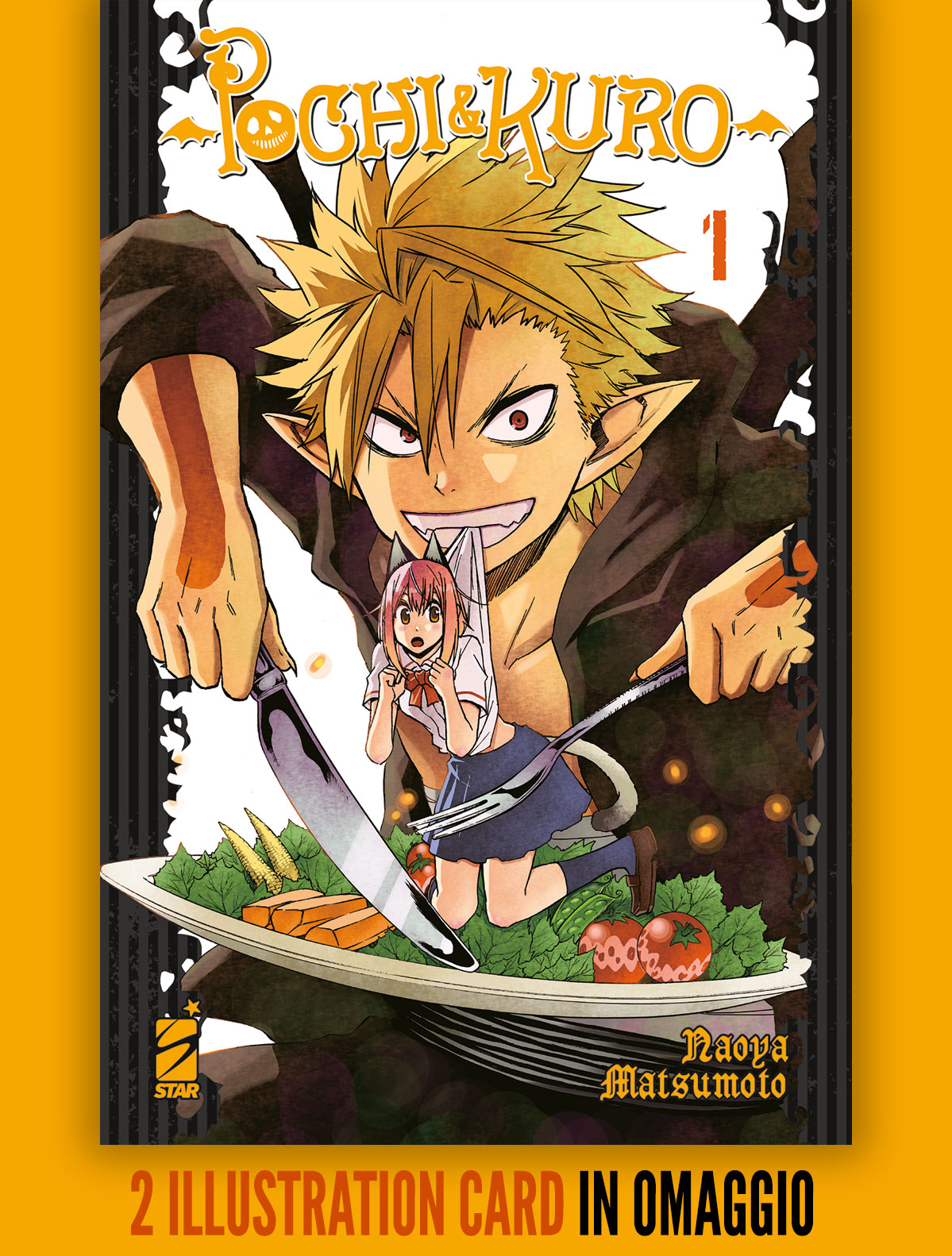 POCHI & KURO 1 - CON DUE ILLUSTRATION CARD
