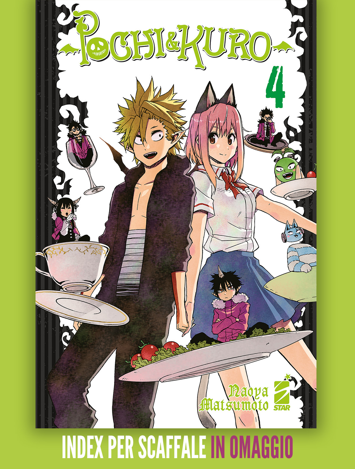 POCHI & KURO 4 - CON INDEX PER SCAFFALE