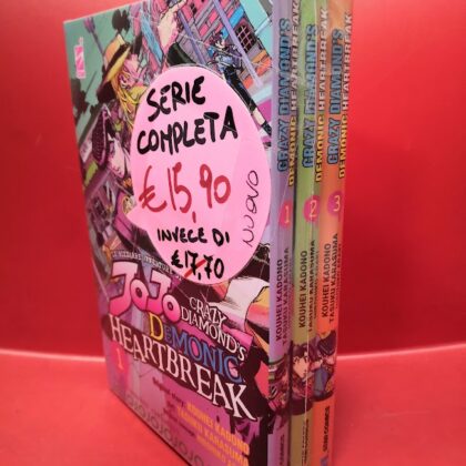 SERIE COMPLETA JOJO: CRAZY DIAMOND’S DEMONIC HEARTBREAK 1-2-3