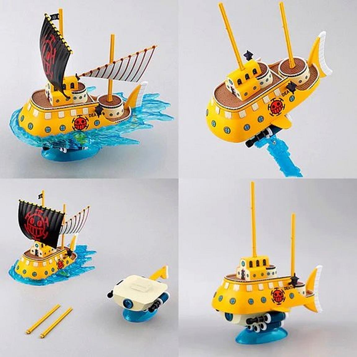 BANDAI ONE PIECE GRAND SHIP COLLECTION #02 - TRAFALGAR LAW'S SUBMARINE - MODEL KIT - immagine 8