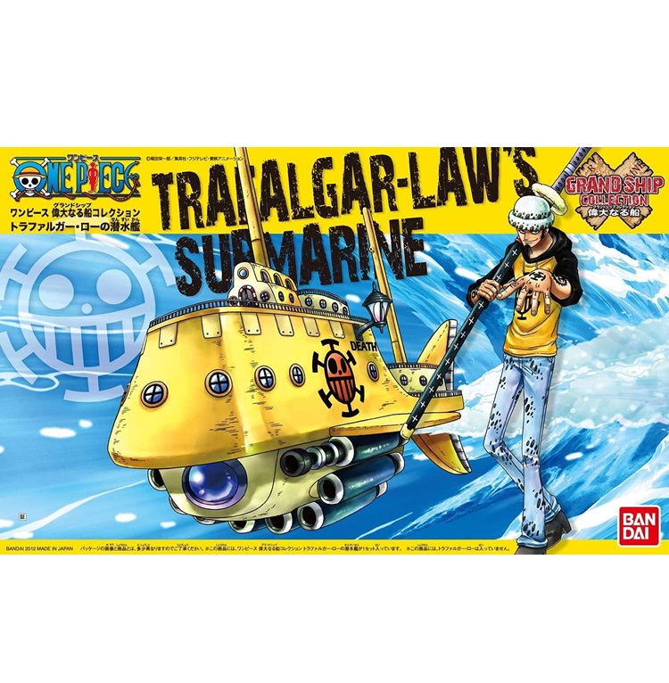 BANDAI ONE PIECE GRAND SHIP COLLECTION #02 - TRAFALGAR LAW'S SUBMARINE - MODEL KIT