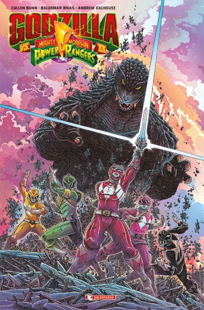 GODZILLA VR. MIGHTY MORPHIN POWER RANGERS II - VARIANT - immagine 2