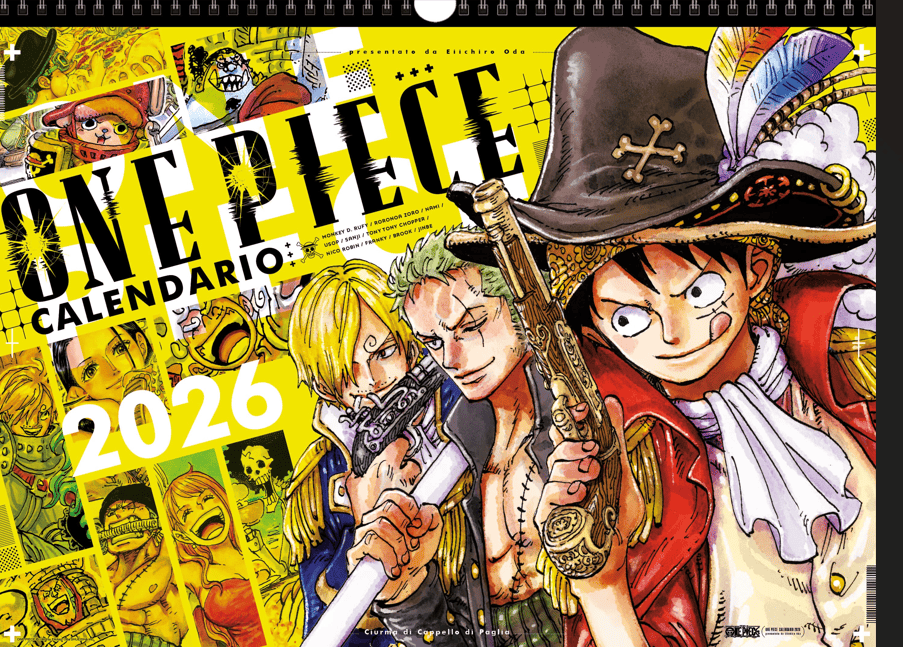 ONE PIECE CALENDARIO 2025/2026 Lucca Comics & Games - immagine 2