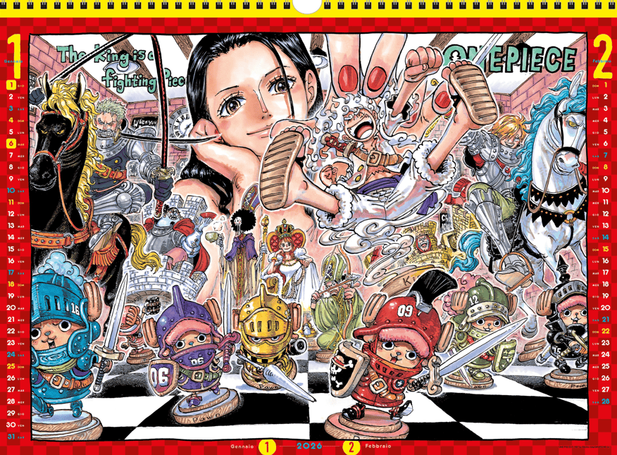 ONE PIECE CALENDARIO 2025/2026 Lucca Comics & Games - immagine 3