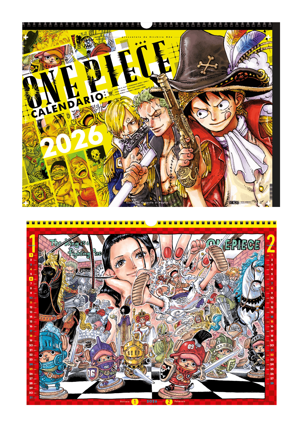 ONE PIECE CALENDARIO 2025/2026 Lucca Comics & Games