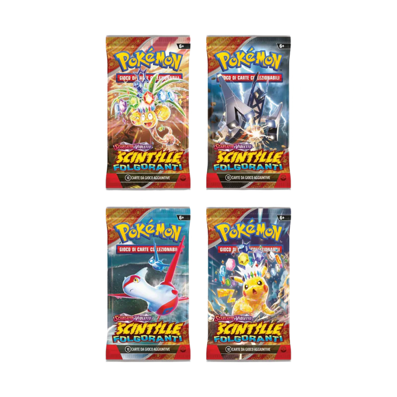 POKEMON SCARLATTO E VIOLETTO: SCINTILLE FOLGORANTI BUSTINA DA 10 CARTE (ITA)