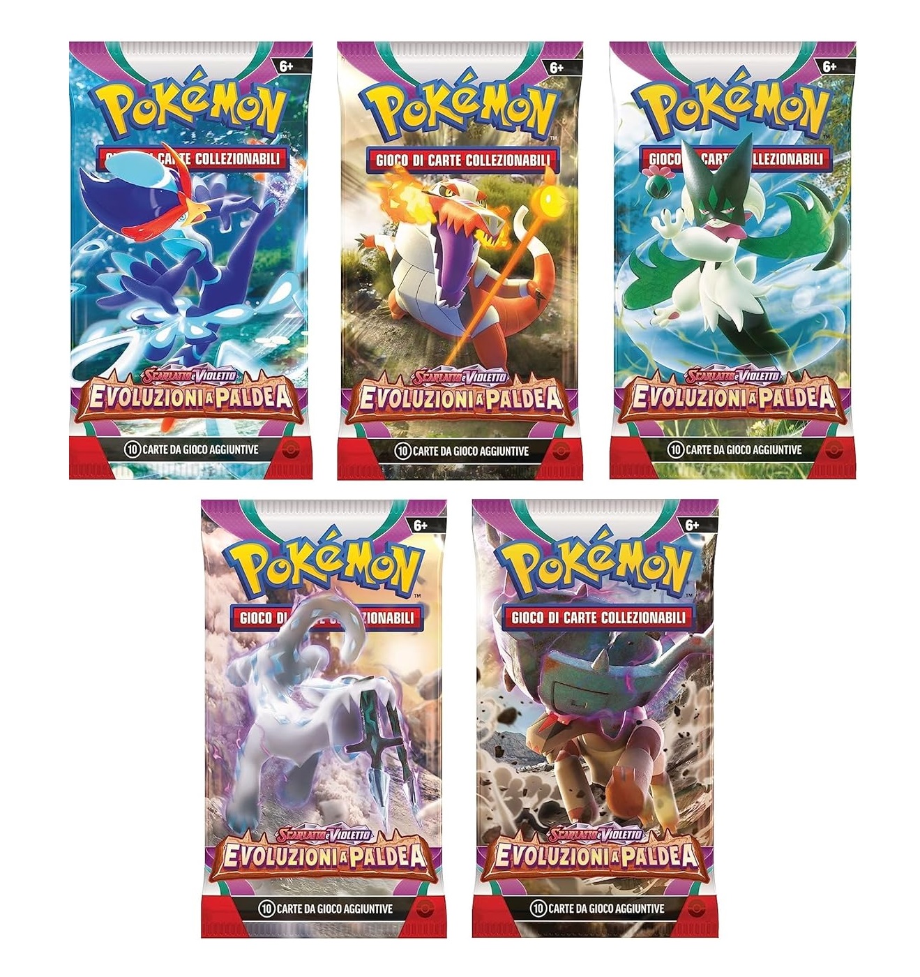 POKEMON SCARLATTO E VIOLETTO: EVOLUZIONI A PALDEA BUSTINA DA 10 CARTE (ITA)