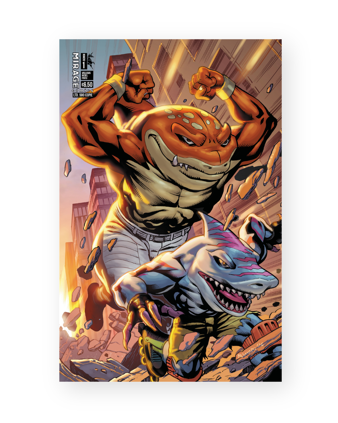 STREET SHARKS 1 SPILLATO COVER B - immagine 2