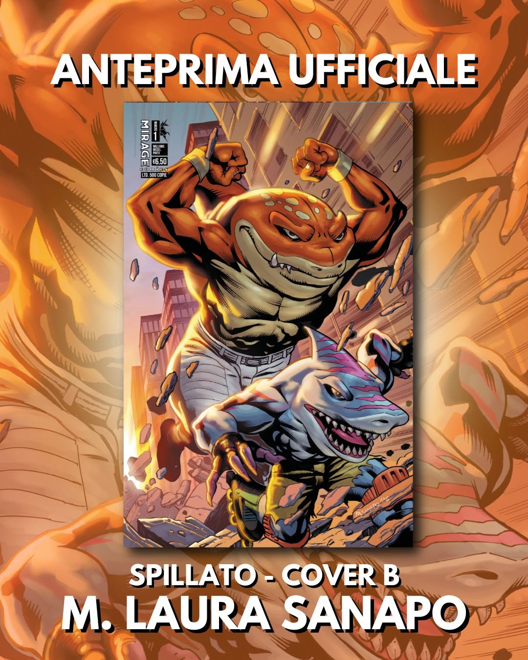 STREET SHARKS 1 SPILLATO COVER B