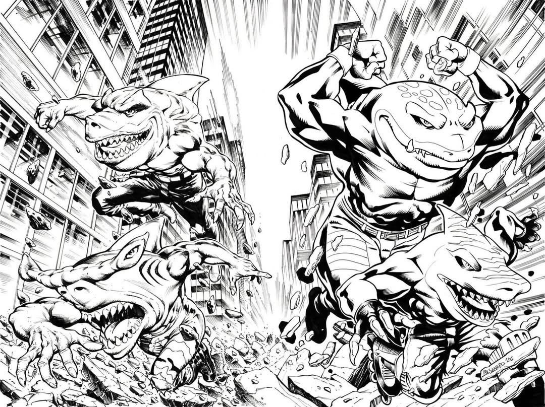 STREET SHARKS VOL.1 LIMITED VARIANT WRAPAROUND - immagine 4
