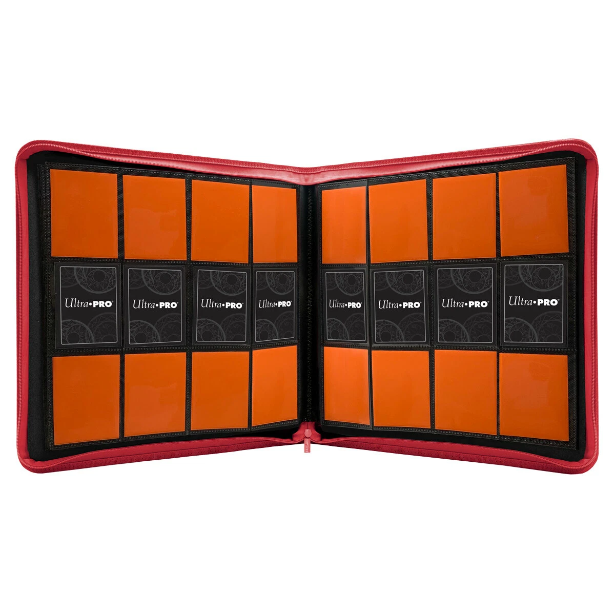 ULTRA-PRO - VIVID ZIPPERED 12-POCKET PRO-BINDER - RED - immagine 3