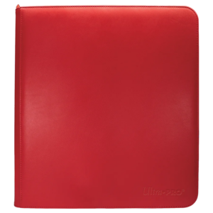 ULTRA-PRO - VIVID ZIPPERED 12-POCKET PRO-BINDER - RED