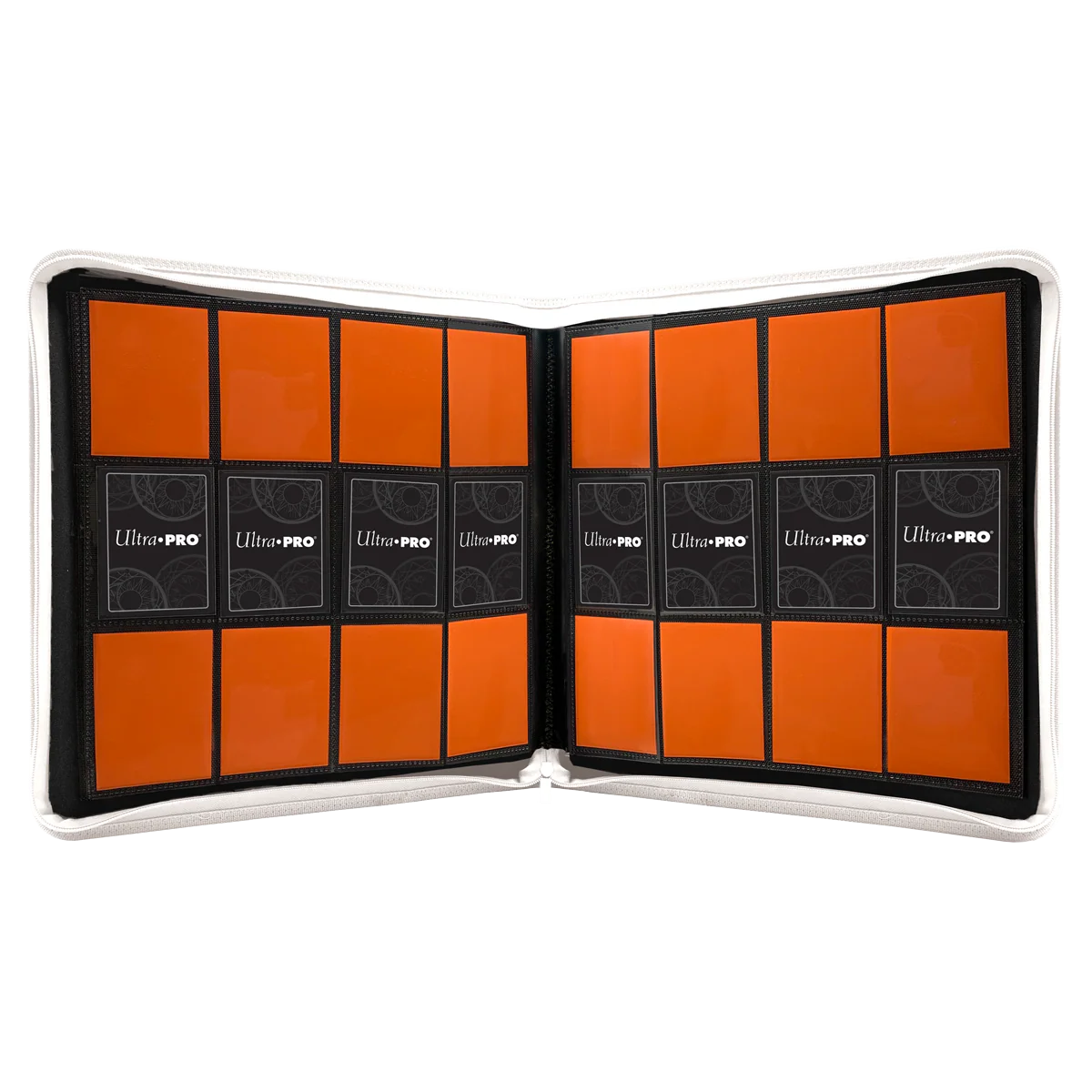 ULTRA-PRO - VIVID ZIPPERED 12-POCKET PRO-BINDER - WHITE - immagine 3