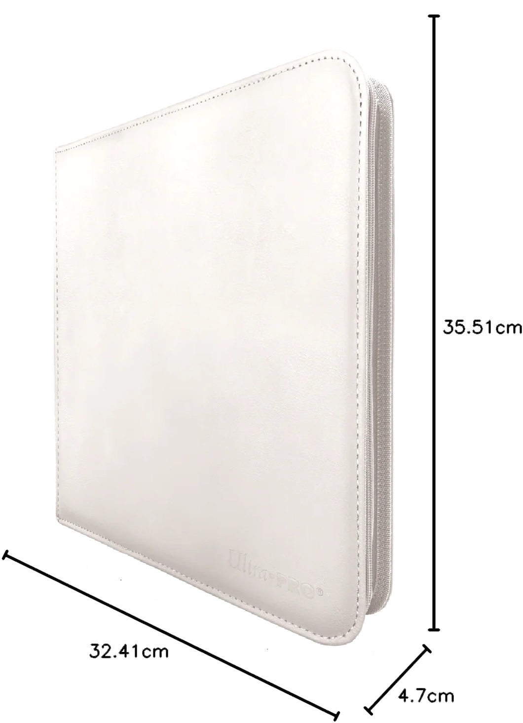 ULTRA-PRO - VIVID ZIPPERED 12-POCKET PRO-BINDER - WHITE - immagine 5