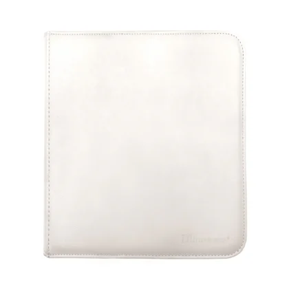 ULTRA-PRO – VIVID ZIPPERED 12-POCKET PRO-BINDER – WHITE