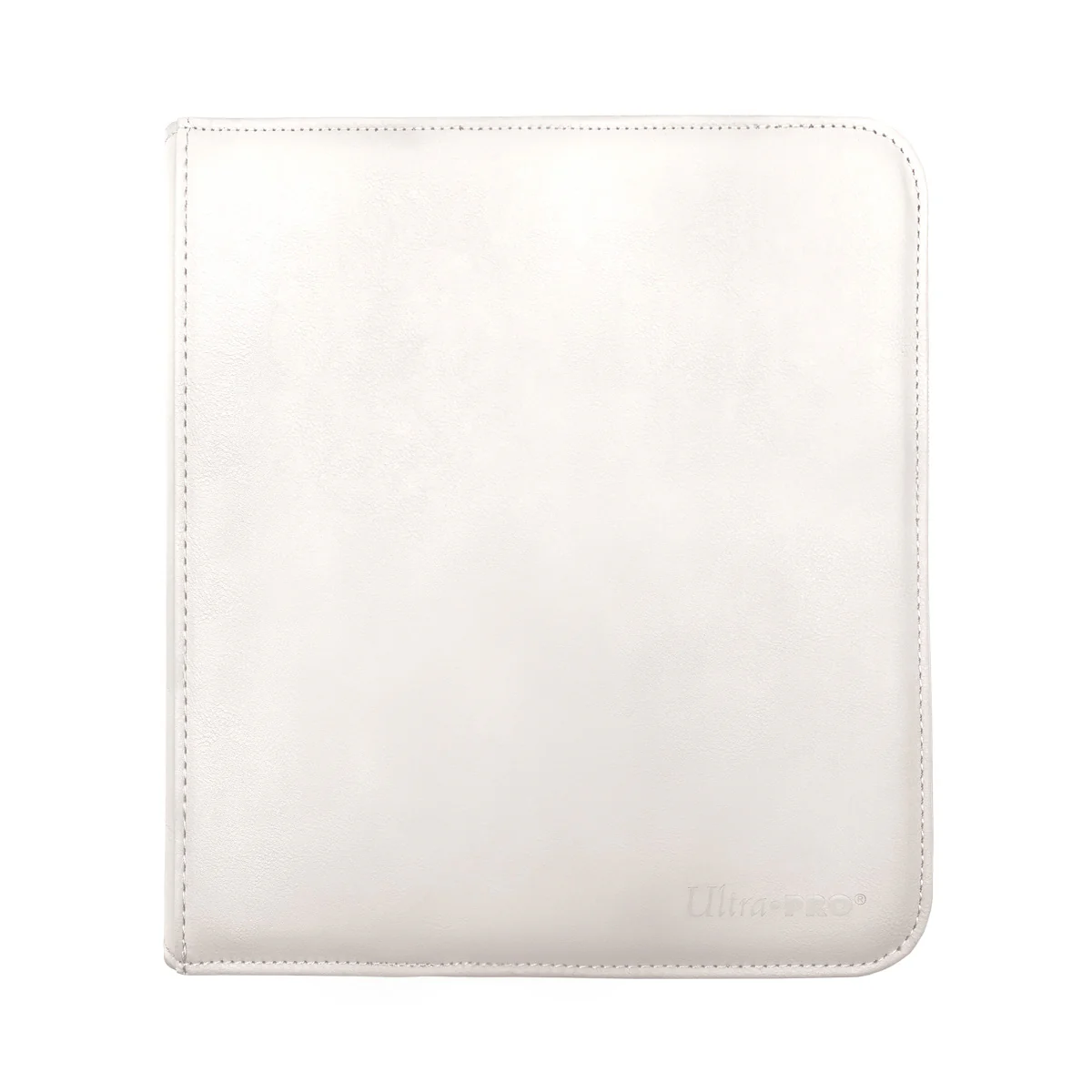 ULTRA-PRO - VIVID ZIPPERED 12-POCKET PRO-BINDER - WHITE
