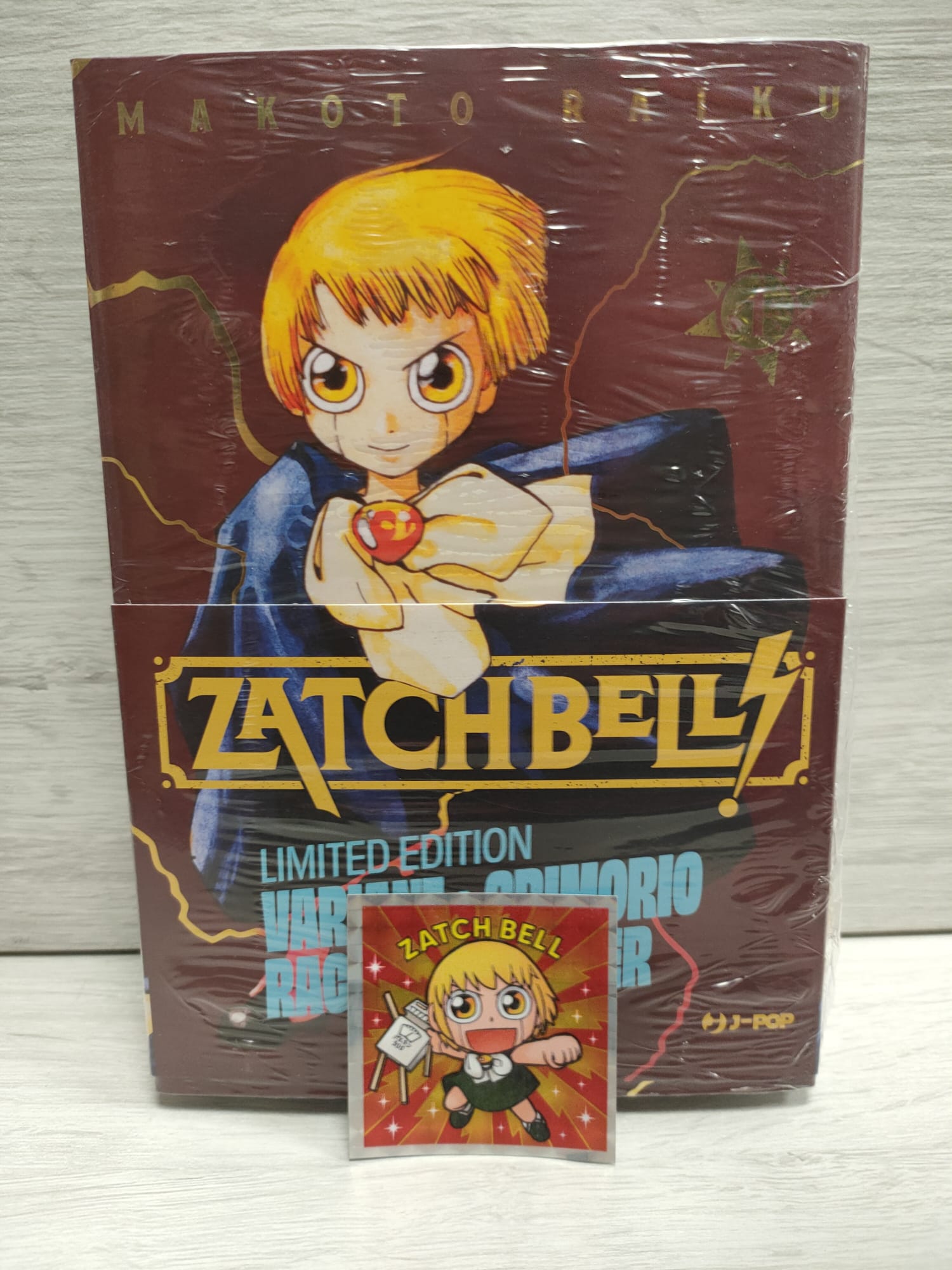 ZATCH BELL! 1 VARIANT+ GRIMORIO RACCOGLI STICKER